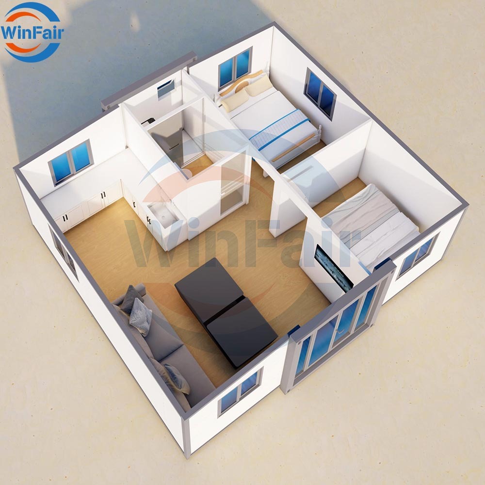 WinFair Bosnia Herzegovina Good Price Prefabricated Folding Luxury Container Beach Modular Tiny Expandable Houses Homes Kuwait
