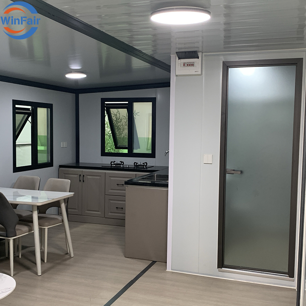 WinFair Wholesale Low Price Portable Modular Prefab Expandable Folding Container House 20 Ft Prefabricated Homes in Puerto Rico