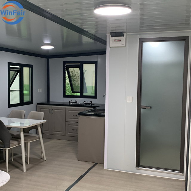 WinFair Wholesale Low Price Portable Modular Prefab Expandable Folding Container House 20 Ft Prefabricated Homes in Puerto Rico