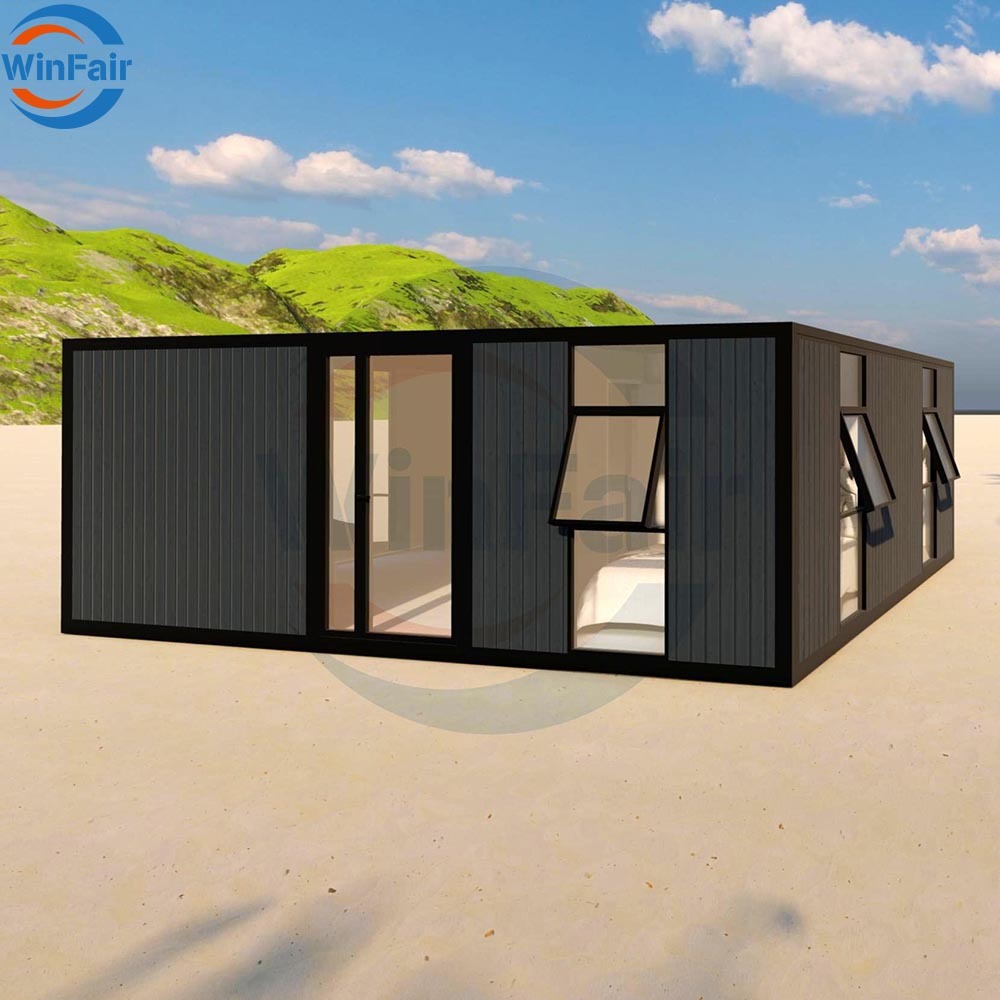 WinFair Luxury Portable 20 Ft Prefab 2 Bedroom Expandable Container Module House Modular Living Tiny Mobile Home House Thailand