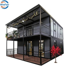 WinFair Price Prefabricated 20Ft Mobile Granny Flat Expandable Container House 2 Story Prefab Houses With Toilet and Shower