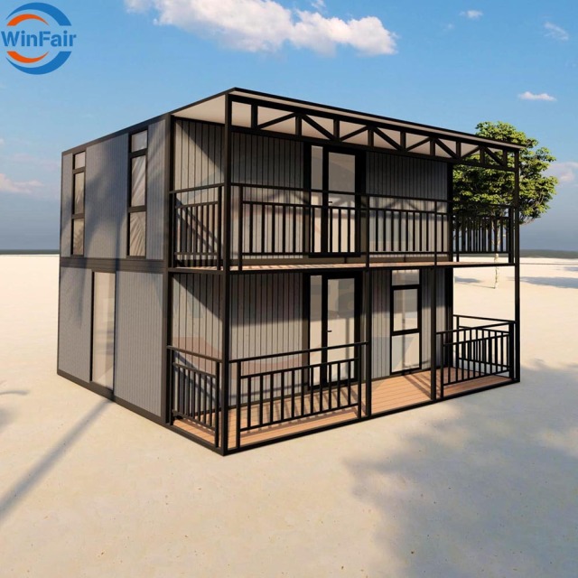 WinFair Cheap Composite Panel Prefabricated House Germany Two Story China Prefab Cheap Container House Modular Folding Home