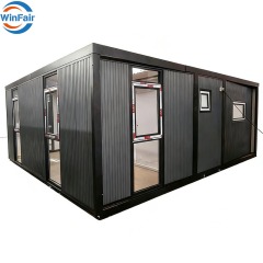 WinFair Low Cost Butterfly 20 Ft Folded Mobile Prefab Homes Modular House Luxury Expandable Container House With Kitchen