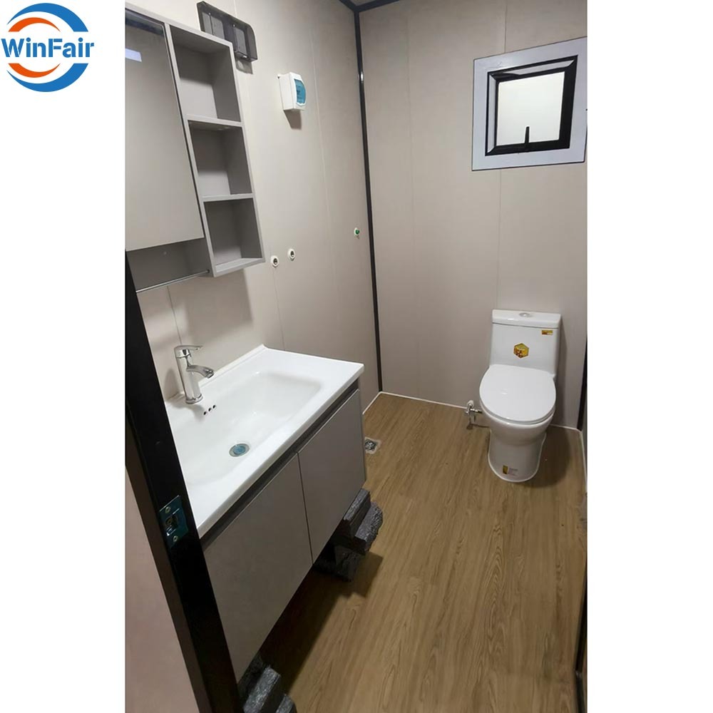 WinFair Low Cost Folding Expandable Ready Homes Mobile 20Ft Prefab Tiny Living 2 Bedroom Container Homes Luxury House Sweden