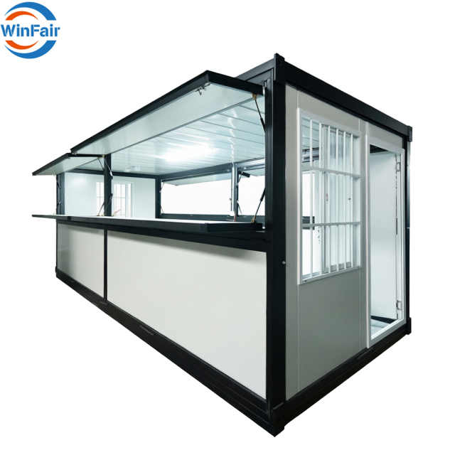WinFair 20Ft Folding Modular Modern Homes Prefab Food Portable Container Kiosk Prefabricated Villa House Mobile Homes Luxury