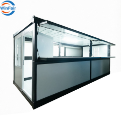 WinFair 20Ft Folding Modular Modern Homes Prefab Food Portable Container Kiosk Prefabricated Villa House Mobile Homes Luxury