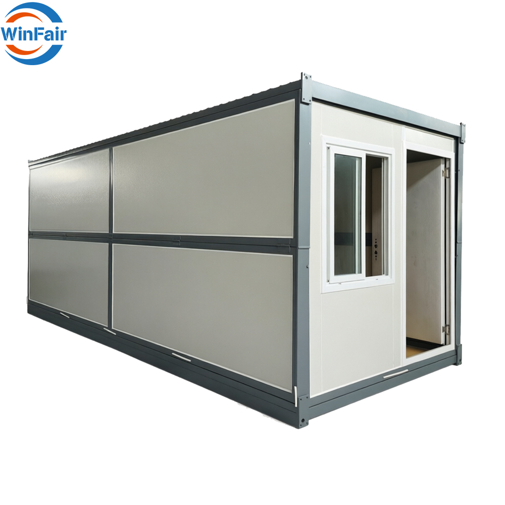 WinFair Modular Folding Container House in Philippines Little Room Houses Quality Prefabricated China-Folding-Container-House