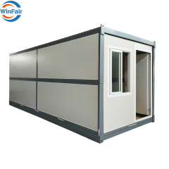 WinFair Modular Folding Container House in Philippines Little Room Houses Quality Prefabricated China-Folding-Container-House