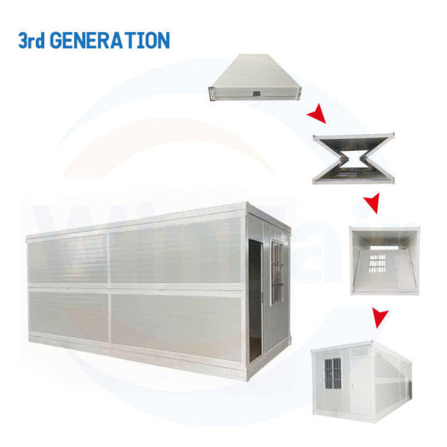 WinFair Luxury Modern Tiny Modular Mobile Homes Prefabricated Living Folding Container 20Ft Villas Houses Australia Granny Flat