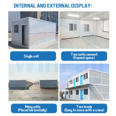 WinFair Samoa 20 Foot House Container Folding Ready Made Prefabricated Modular Container House Office Modern From China