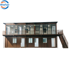 WinFair Morocco Portable Low Cost Modern Prefab Modular Mobile Detachable Container Homes 2 Story House Prefabricated 20 Feet