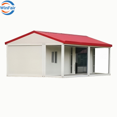 WinFair Low Price Container Prefabricated Modular Triangle Roof Prefab Detachable Container House With Toilet and Shower