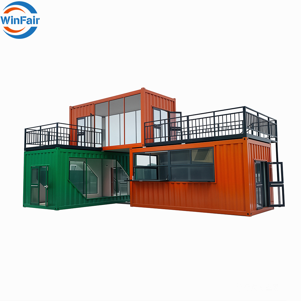 WinFair China Wholesale 20Ft Small Mobile Prefabricated Tiny Detachable Container Houses for Pop-Up Shop/Coffee Shop/Food Stall