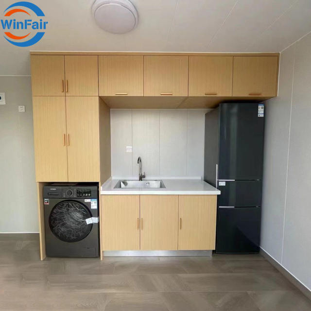 WinFair Ce Certified Apple Cabin Container House Tiny Home With Bathroom and Kitchen Moq 2 Sets for Homestay/Hotel/Camping Cabin