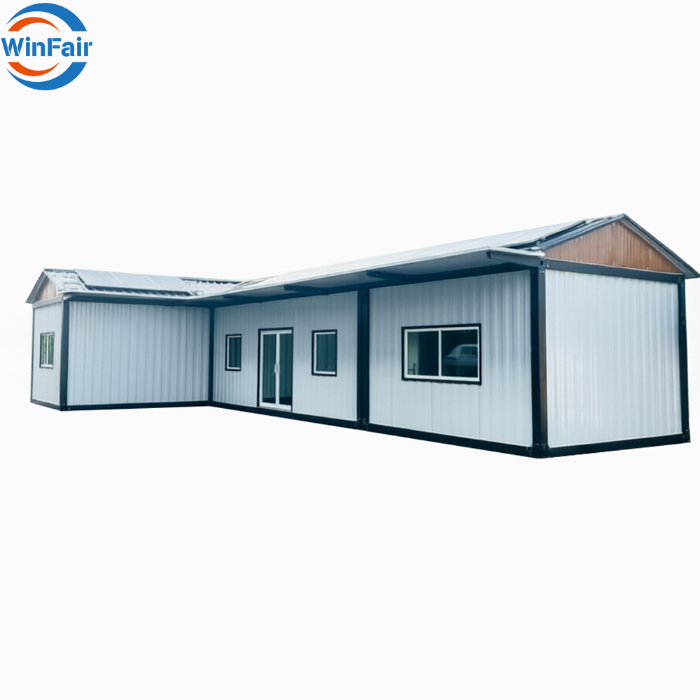 WinFair China Cheap Prefabricated Modular Detachable Container Houses Solar Prefab Houses Container for Construction Site Office