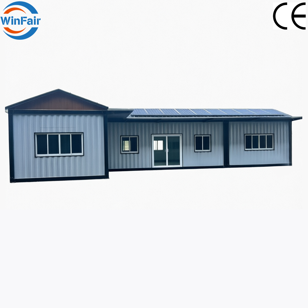 WinFair China Cheap Prefabricated Modular Detachable Container Houses Solar Prefab Houses Container for Construction Site Office
