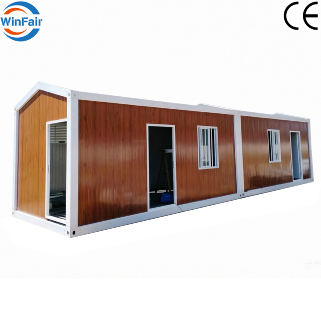 WinFair Ce Certified Triangle Roof Prefab Tiny Quick Assembly Container Module House Home for Luxury Resort Villa/Beach House