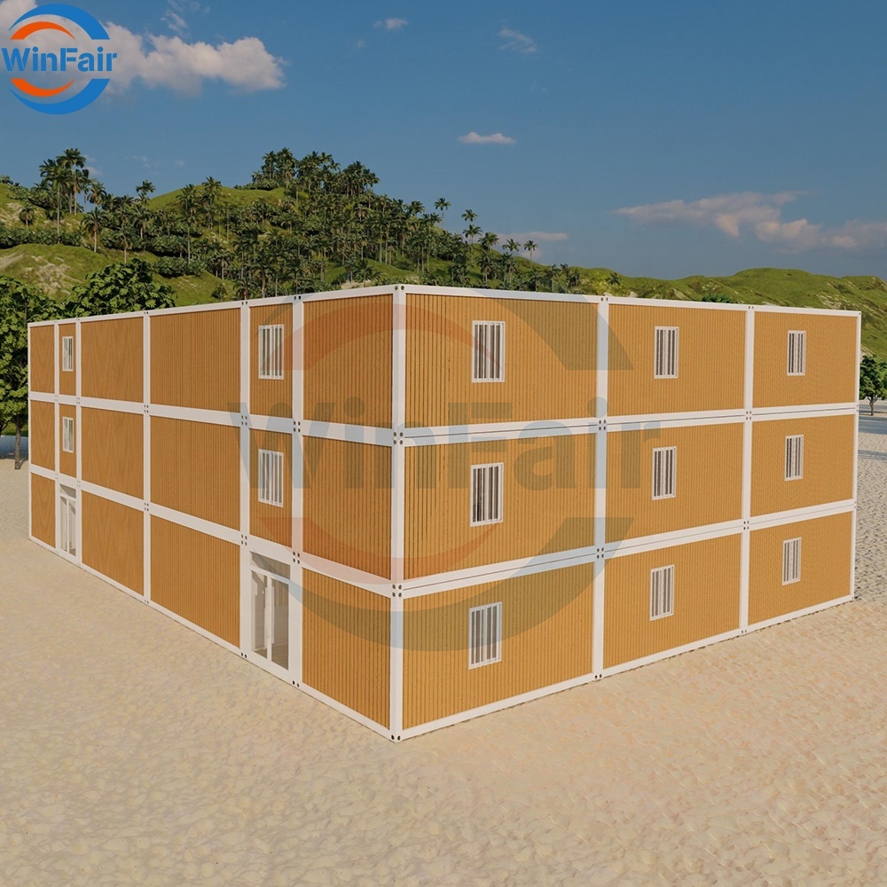 WinFair Ce Certified Triangle Roof Prefab Tiny Quick Assembly Container Module House Home for Luxury Resort Villa/Beach House