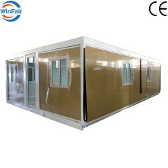WinFair Dubai Prefab Repo-Modular-Homes 2 Bedroom Granny Flat Expandable Container Houses for Moq 2 Sets 4H Quick Assembly