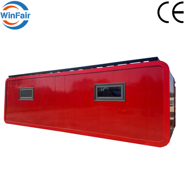 WinFair Low Cost Mobile 30 Ft Apple Cabin Prefab Modular Container Home House for Luxury Camping Unit/Dormitory Office Camp