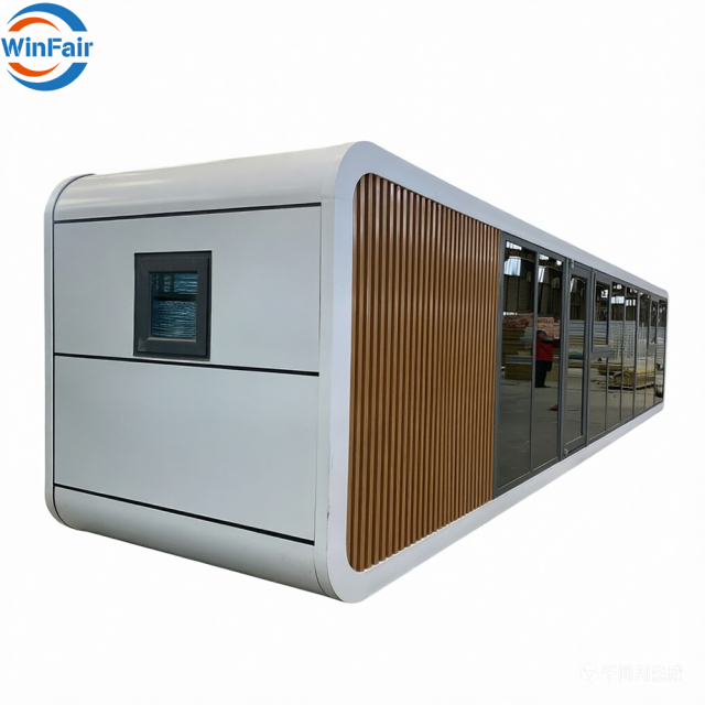 WinFair Modern Modular Prefab Living Home 40Ft Container House Apple Cabin With Bathroom and Kitchen for Granny Flat/Guest House