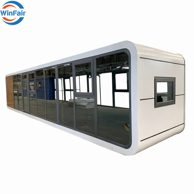 WinFair Modern Modular Prefab Living Home 40Ft Container House Apple Cabin With Bathroom and Kitchen for Granny Flat/Guest House