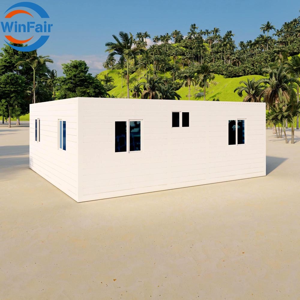 WinFair Low Cost House Foldable 2 Rooms Container Expandable Prefab Homes House 20 Ft for Living Container / Casa Container