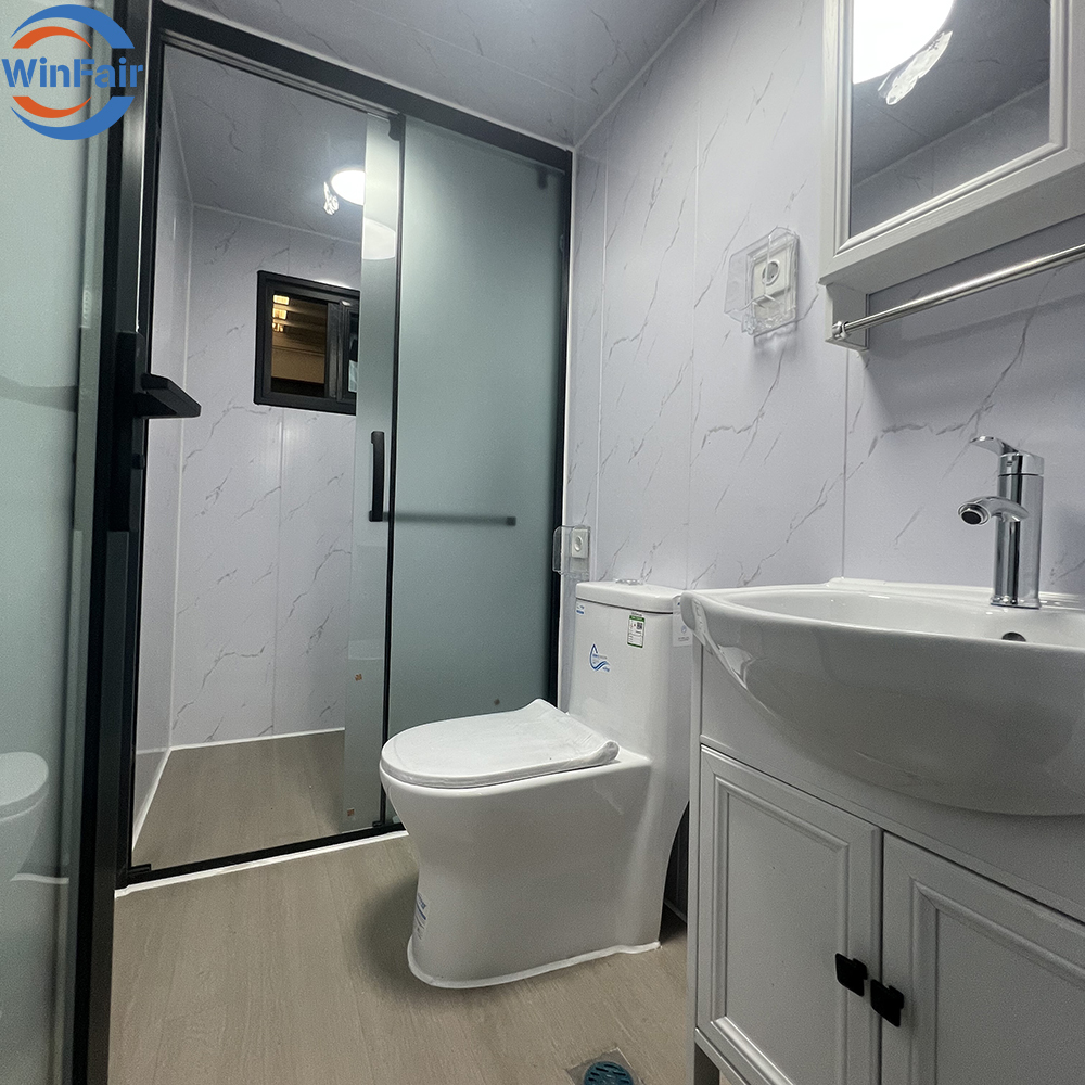 WinFair 40 Foot Import Foldable Expandable Container Modern Modular Prefabricated House Price Homes Villa 3 Rooms From China