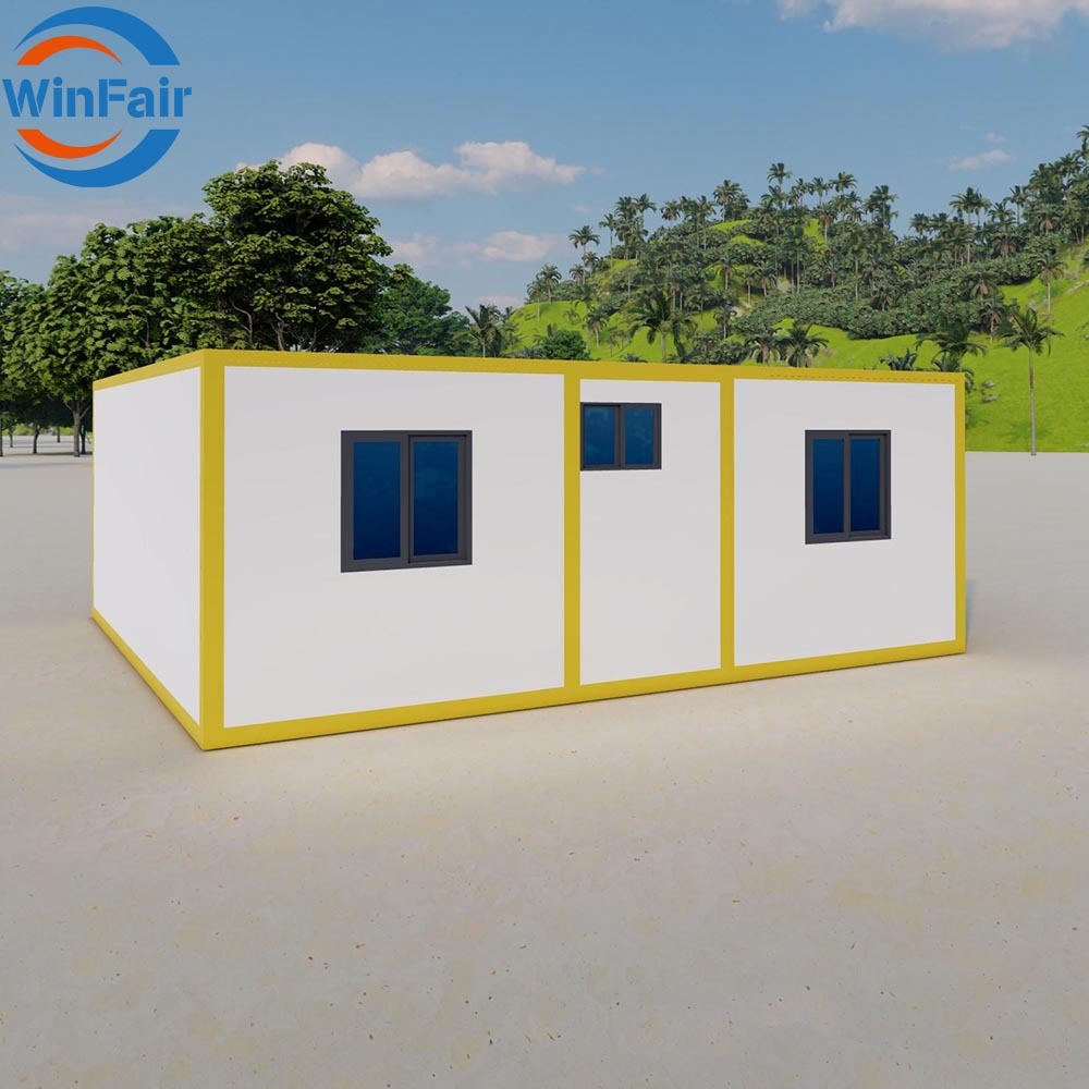 WinFair 20Ft Prefabricated Modular Home Prefab Tiny Houses Cheap Container With Bedroom And Bathroom For Beachfront Bungalow