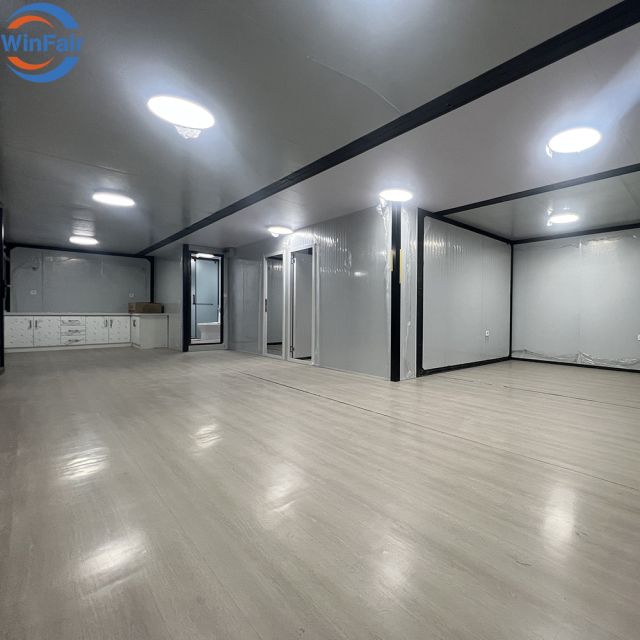 WinFair Hurricane Proof Prefab Granny Flat Prefab 40 Ft Expandable Container Houses 3 Bedrooms Luxury Prefabricated Homes Modern