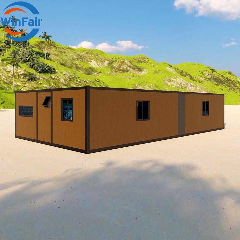 WinFair Luxury 40Ft Expandable Glass Wall Container House Modular Home House With Kitchen for Living Container / Casa Container