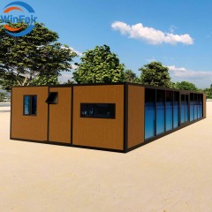 WinFair Luxury 40Ft Expandable Glass Wall Container House Modular Home House With Kitchen for Living Container / Casa Container