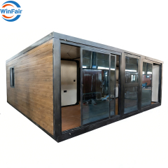 WinFair Chinese House Building Cost Prefab Mobile Modular Expandable Container Folding House for Construction Site Office