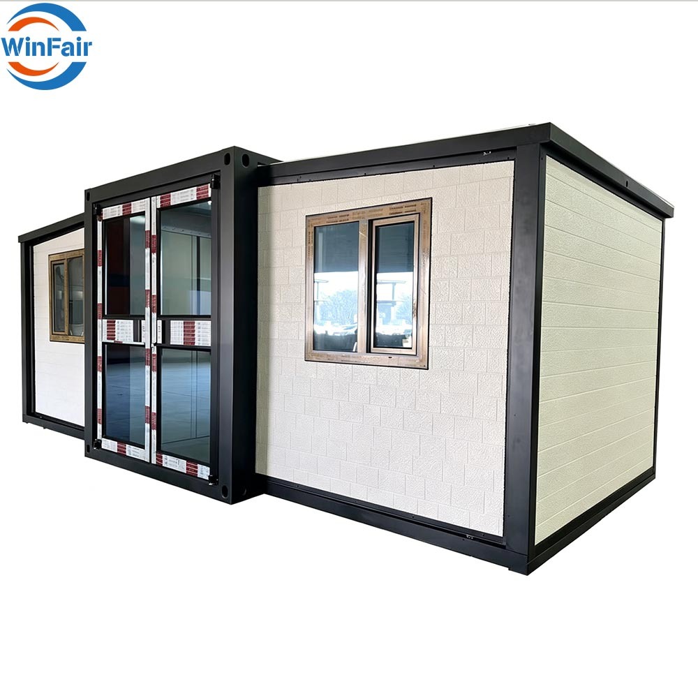 WinFair Ce Certified Quick Install Prefab 10Ft Expandable Container Beach House With Shower Toilet Kitchen for Home Studio