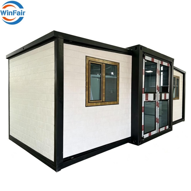 WinFair Ce Certified Quick Install Prefab 10Ft Expandable Container Beach House With Shower Toilet Kitchen for Home Studio