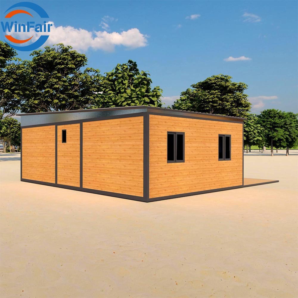 WinFair Luxury Homes Prefab Modern House Two Bedroom One Bath Kitchen Container Beach House for Living Container/Casa Container