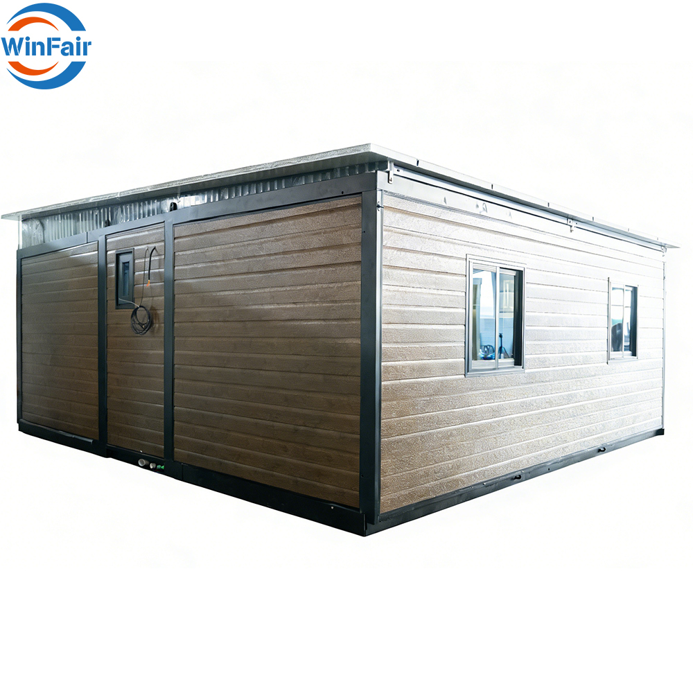 WinFair Low Cost Prefabricated Sandwich Panel Slope Roof Expandable Container House Luxury for Accessory Dwelling Unit