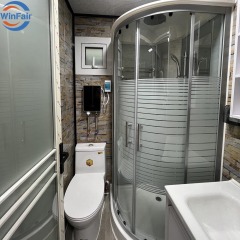 WinFair Modern Tiny Home Villa Prefab Prefabricated 10Ft Container House Home With Kitchen and Bathroom for Emergency Shelter