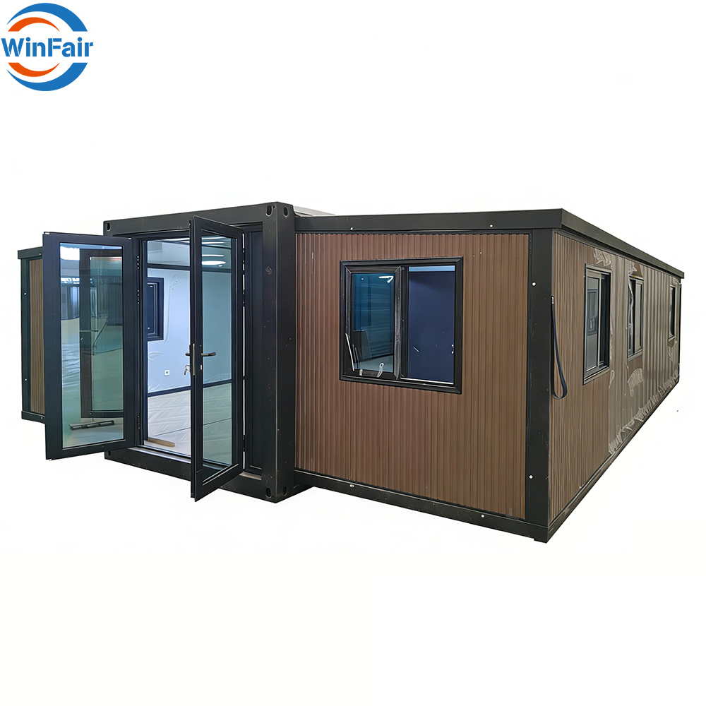 WinFair Luxury Mobile Expandable Built Container Houses 40Ft Prefabricated Homes With Wc For Temporary Housing / Shelter
