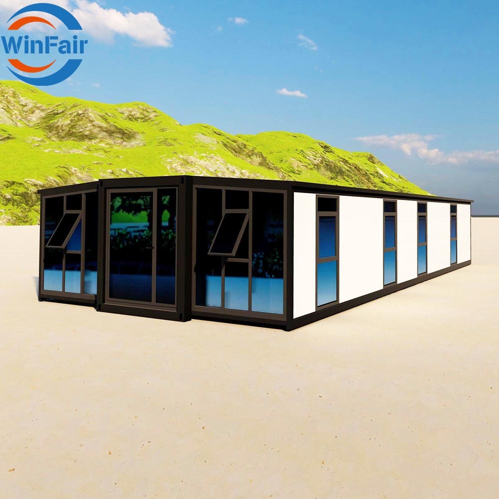 WinFair Wholesale Modern Modular Houses Prefabricated 40Ft Glass Wall Container Homes Villa House Vacation for Eco-Resort Villa