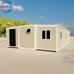WinFair 40Ft Luxury Mobile Expandable Sandwich Panel Container Folding Prefabricated House Modern for Rural Villa/Farmhouse