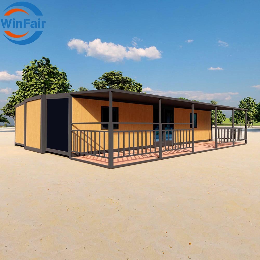 WinFair Prefab Luxury Modular Living Container House Home With Terrace Prefabricated 40Ft Office From China for Rural Farmhouse