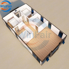 WinFair Italy Prefab Modular Home Mobile House 40Ft in Vietnam Prefabricated for Retirement Home/Senior Living/Rural Farmhouse
