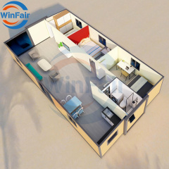WinFair 40 Ft Prefabricated Ready Villas Mobile Modular House Container Australia Granny Flat for Disaster Relief Housing