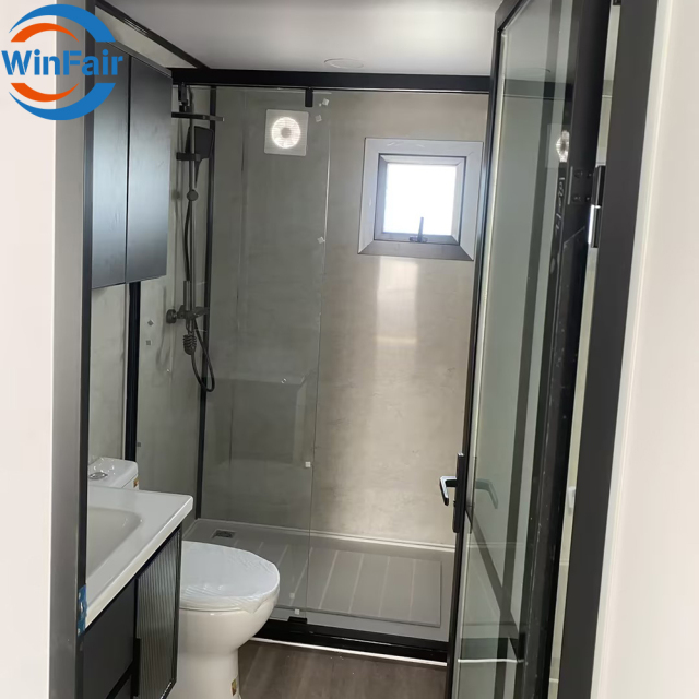 WinFair Mobile Container Homes 40Ft Luxury Cameroon Earthquake Proof Prefab House With Bathroom for Mobile Clinic/Health Center