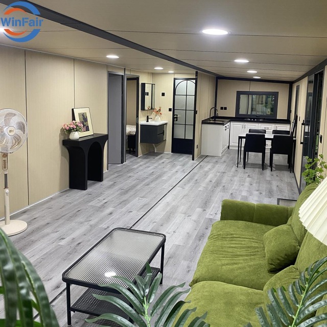 WinFair Prefab Luxury Modular Living Container House Home With Terrace Prefabricated 40Ft Office From China for Rural Farmhouse