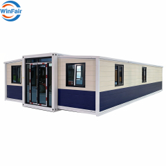 WinFair Pre Fab Extendable Folding Container Houses Villa Luxury Ghana Modular Mobile Home for Outdoor Camping Bedroom