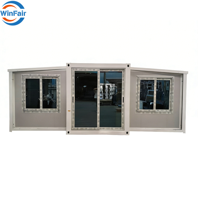 WinFair Double Wing 3 Room Container Villa Modern House Prefab Luxury Villa for Granny Flat/Guest House/Backyard Studio
