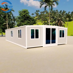 WinFair Double Wing 3 Room Container Villa Modern House Prefab Luxury Villa for Granny Flat/Guest House/Backyard Studio