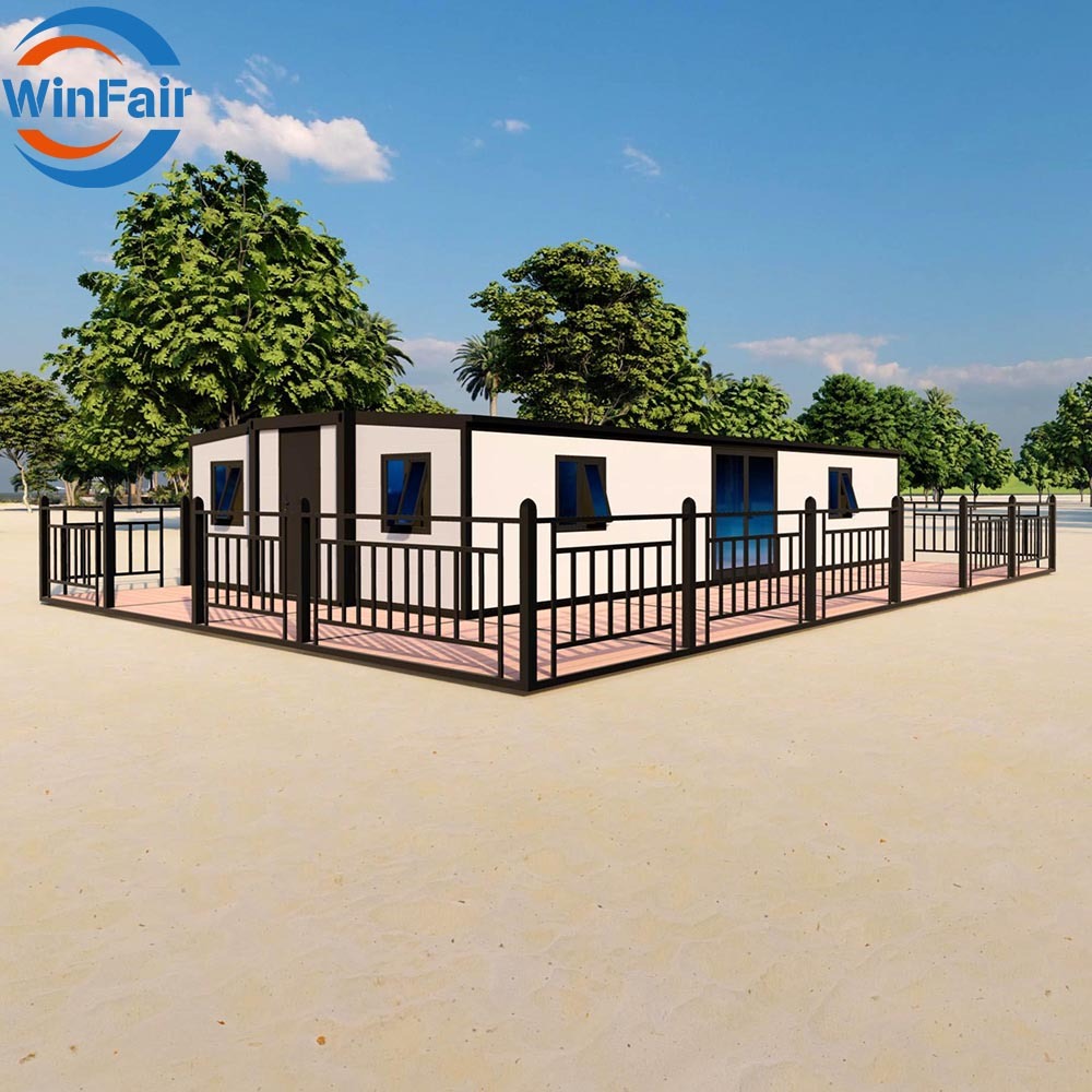 WinFair Luxury Mobile Prefabricated Folding House Container 40 Ft Casa Prefabbricata for Dormitory Office Camp/Resort Villa